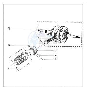 FIGHT 3 AN 4T drawing CRANKSHAFT AND CYLINDER