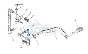 V7 Special - Stone 750 drawing Gear lever