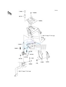 KRF 750 B [TERYX 750 4X4] (B8F) B8F drawing SHIFT LEVER-- S- -