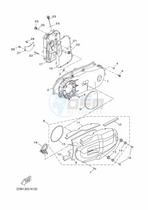 GPD150-A NMAX 150 (BV49) drawing CRANKCASE COVER 1