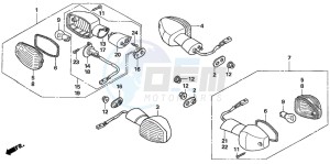 CB1300S CB1300SUPERBOLD'OR drawing WINKER