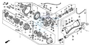 TRX300 FOURTRAX 300 drawing FRONT DRIVESHAFT (TRX300)