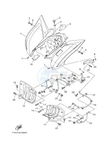 YFM700R YFM700RSE RAPTOR 700R (1VSA 1VSB 1VSC) drawing REAR FENDER