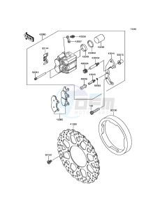 KLX250 KLX250SHF XX (EU ME A(FRICA) drawing Front Brake