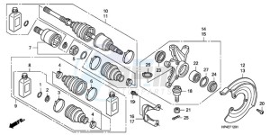 TRX420FMA Australia - (U / 2U 4WD) drawing FRONT KNUCKLE (4WD)