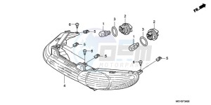 NSA700A9 France - (F / CMF MME) drawing COMBINATION LIGHT