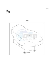 KVF360 4x4 KVF360A7F EU GB drawing Seat