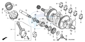 CBR1000RRA France - (F / CMF HRC) drawing CRANKSHAFT/PISTON