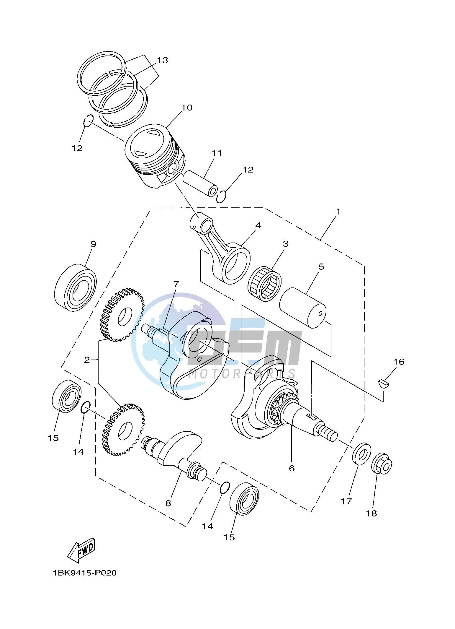 CRANKSHAFT & PISTON