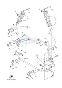 YXC700E YXC700PF VIKING VI (2US3) drawing REAR SUSPENSION