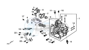 MAXSYM 600 I ABS EXECUTIVE (LX60A3-EU) (E4) (L7-M0) drawing CYLINDER MET PISTON / CYLINDER HEAD GASKET / BASE GASKET