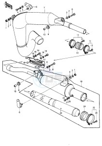 KE 250 B (B1-B3) drawing MUFFLER -- KE250-B3- -