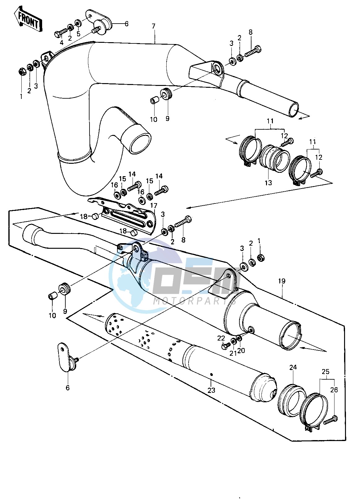 MUFFLER -- KE250-B3- -