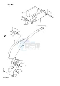 RM125 (E2) drawing MUFFLER (MODEL M)