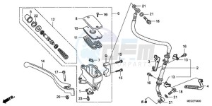 VT750C9 Australia - (U / MME) drawing FRONT BRAKE MASTER CYLINDER