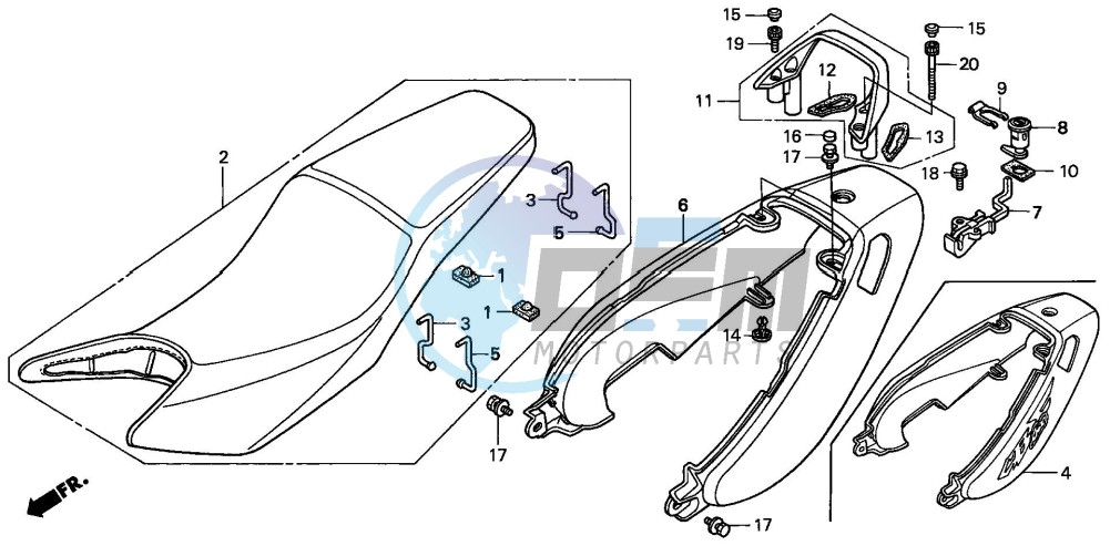 SEAT/SEAT COWL