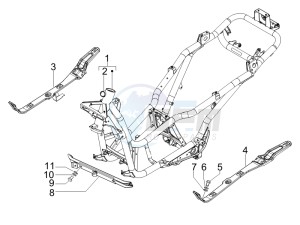 X7 125 Euro 3 drawing Frame bodywork