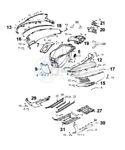 DJANGO 125 HERITAGE drawing COWLING