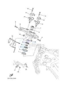 MT09A MT-09 ABS 900 (2DR1 2DR2) drawing STEERING