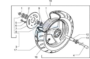 NRG 50 Extreme ZAPC220-210 drawing Front wheel