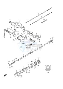 DF 9.9A drawing Tiller Handle