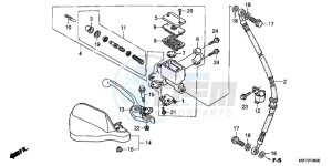 XL1000VB drawing 35L PANNIER SET SHASTA WHITE