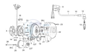 RS 125 (eng. 123cc) drawing Ignition unit