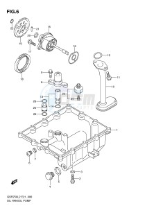 GSR750 (E21) drawing OIL PAN OIL PUMP