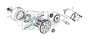 HD 200 drawing STARTER CLUTCH