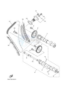 MT07A MT-07 ABS 700 (1XB9) drawing CAMSHAFT & CHAIN