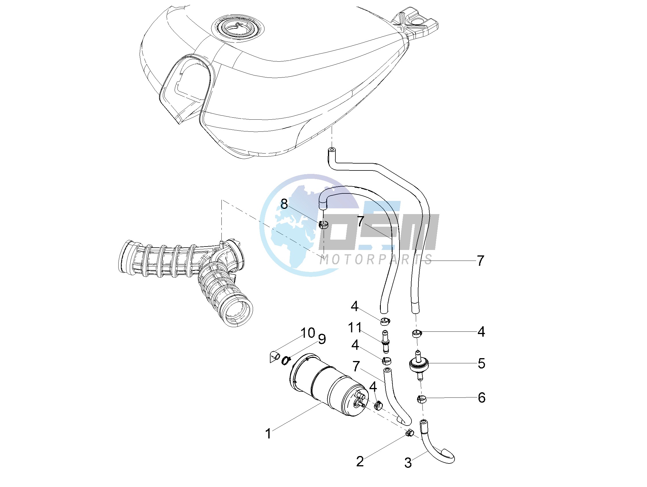 Fuel vapour recover system