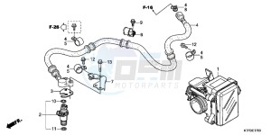 SH125B drawing THROTTLE BODY