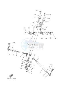 YFZ450R YFZ45YSXH (BW22) drawing STEERING