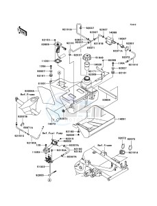 KVF650 4x4 KVF650D8F EU GB drawing Fuel Tank