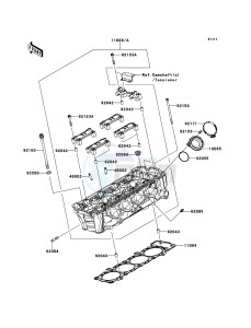 VERSYS_1000 KLZ1000ACF FR GB XX (EU ME A(FRICA) drawing Cylinder Head