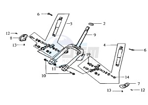 FIDDLE - 50 cc drawing FRONT FORK