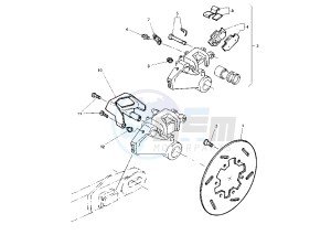 TT RE 600 drawing REAR BRAKE CALIPER