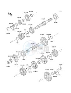 ZX 1100 D [NINJA ZX-11] (D7-D9) [NINJA ZX-11] drawing TRANSMISSION