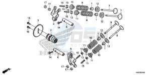 NSS125ADF Forza 125 - NSS125AD UK - (E) drawing CAMSHAFT/ VALVE