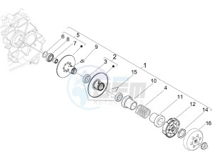 Liberty 50 4T PTT 2017 (B-NL) (B-NL) drawing Driven pulley