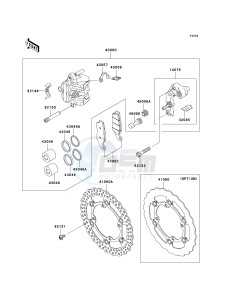 KX 450 D [KX450F] (D6F) D6F drawing FRONT BRAKE