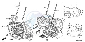 TRX680FAE TRX680 Europe Direct - (ED) drawing CRANKCASE