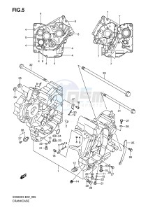 SV650S (E2) drawing CRANKCASE