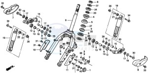 SRX90 50 drawing FRONT FORK