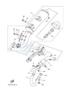 YFM700R YFM7RB RAPTOR 700R (1ASE 1ASF 1ASD) drawing EXHAUST