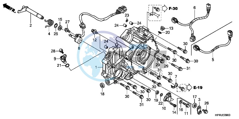 REAR CRANKCASE COVER