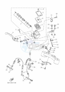 TRACER 7 MTT690 (B4T2) drawing FRONT MASTER CYLINDER