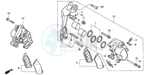 ST1100 drawing FRONT BRAKE CALIPER (ST1100)