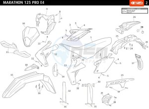 MARATHON-125-E4-PRO-REPLICA-SERIES-AUSTRIA-2018-MARATHON-125-E4-PRO-GREEN-REPLICA-SERIES drawing PLASTICS - COVERS