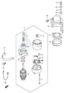 DT 140 drawing Starting Motor (2000 to 2001)